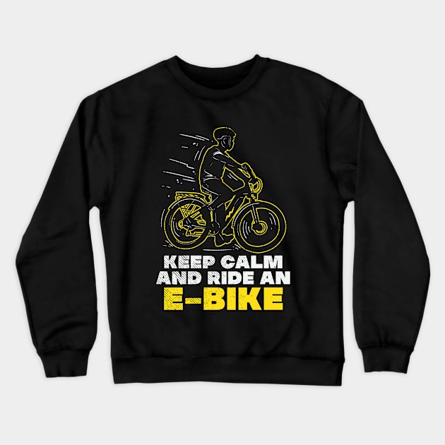 electric bike, e bike Crewneck Sweatshirt by maxdax